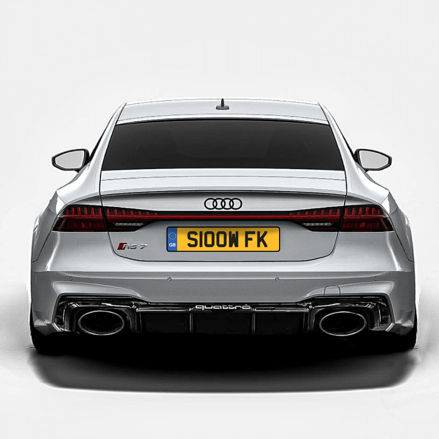 PRIVATE NUMBER PLATE ( S100W FK )